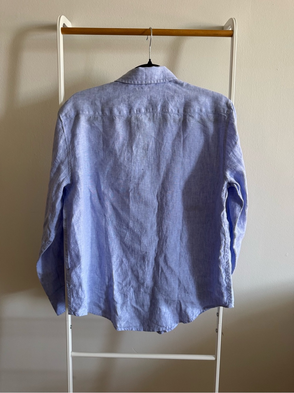 Jcrew Garçon classic button-up shirt in Baird McNutt Irish linen - French Blue - Picture 6 of 6